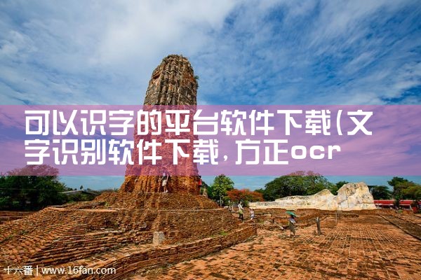 可以识字的平台软件下载